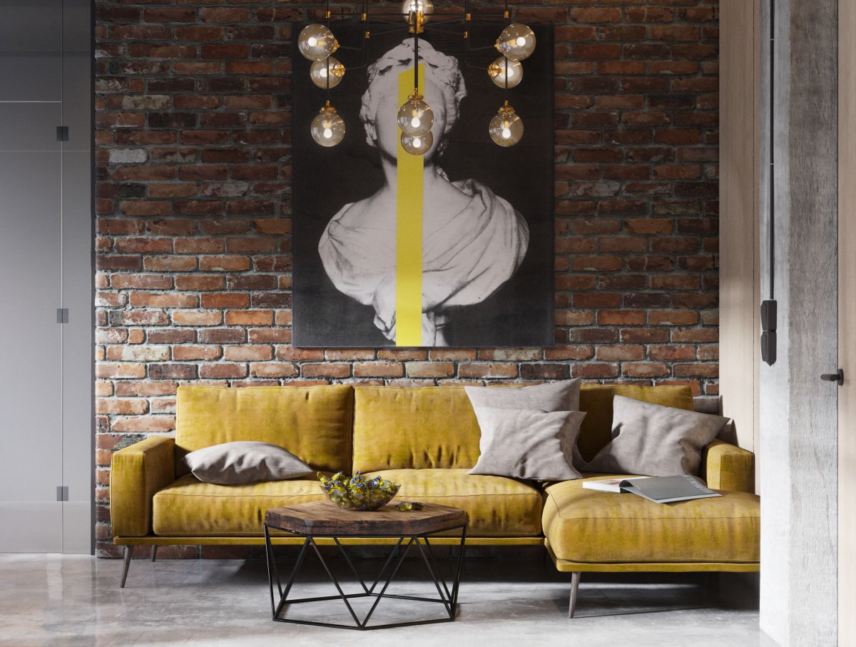 Спальня в стиле лофт Индастриал