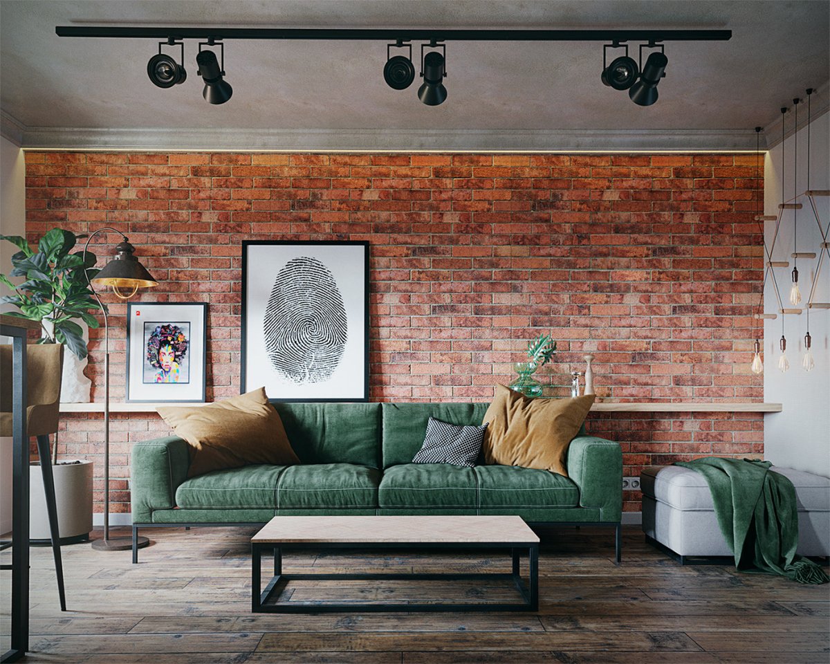 Спальня лофт Скандинавия