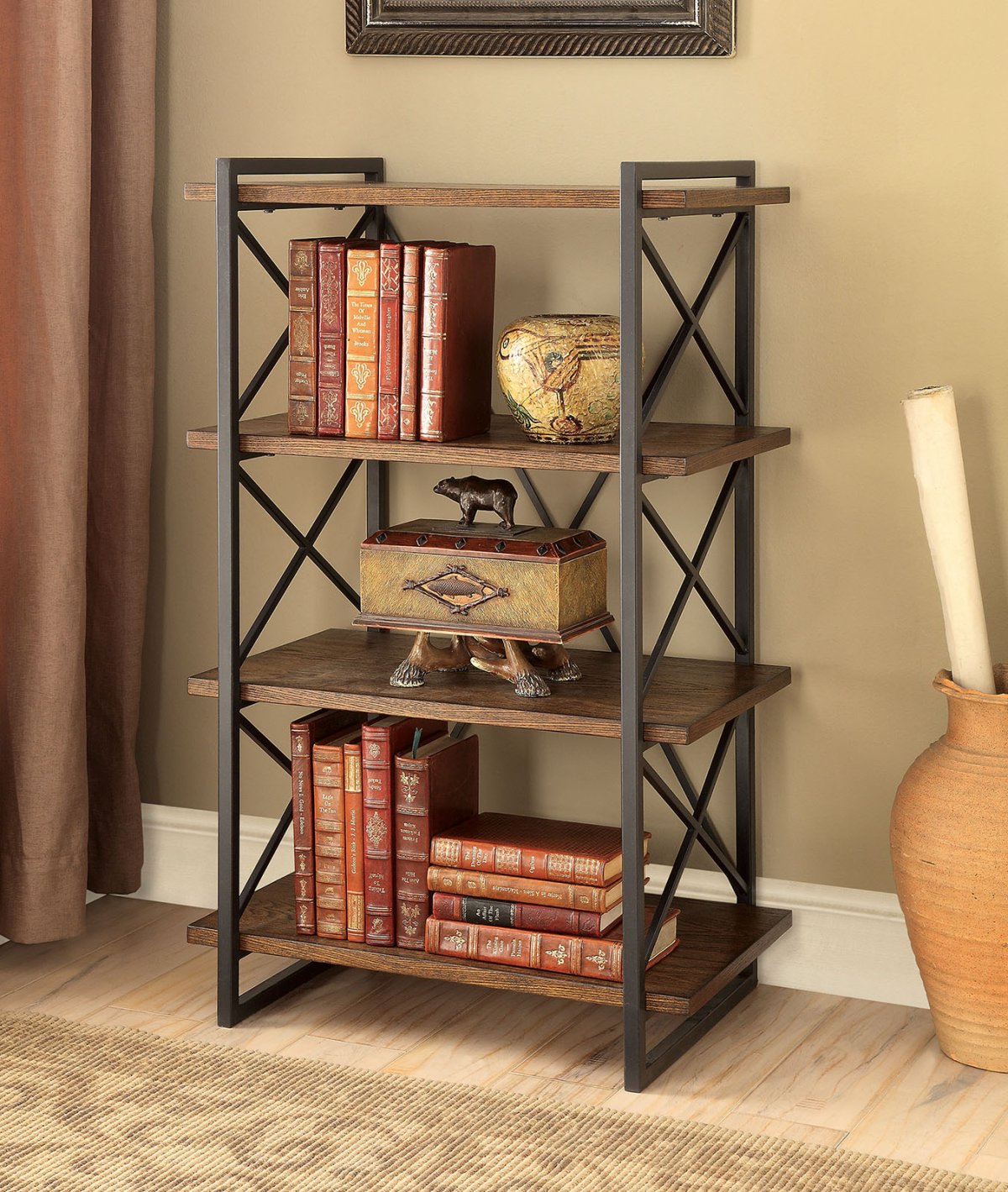 Стеллаж a4000021 Frankwell Brown/Black