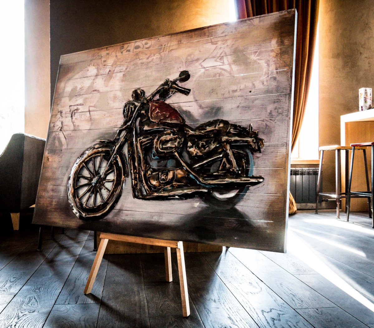 Постер маслом