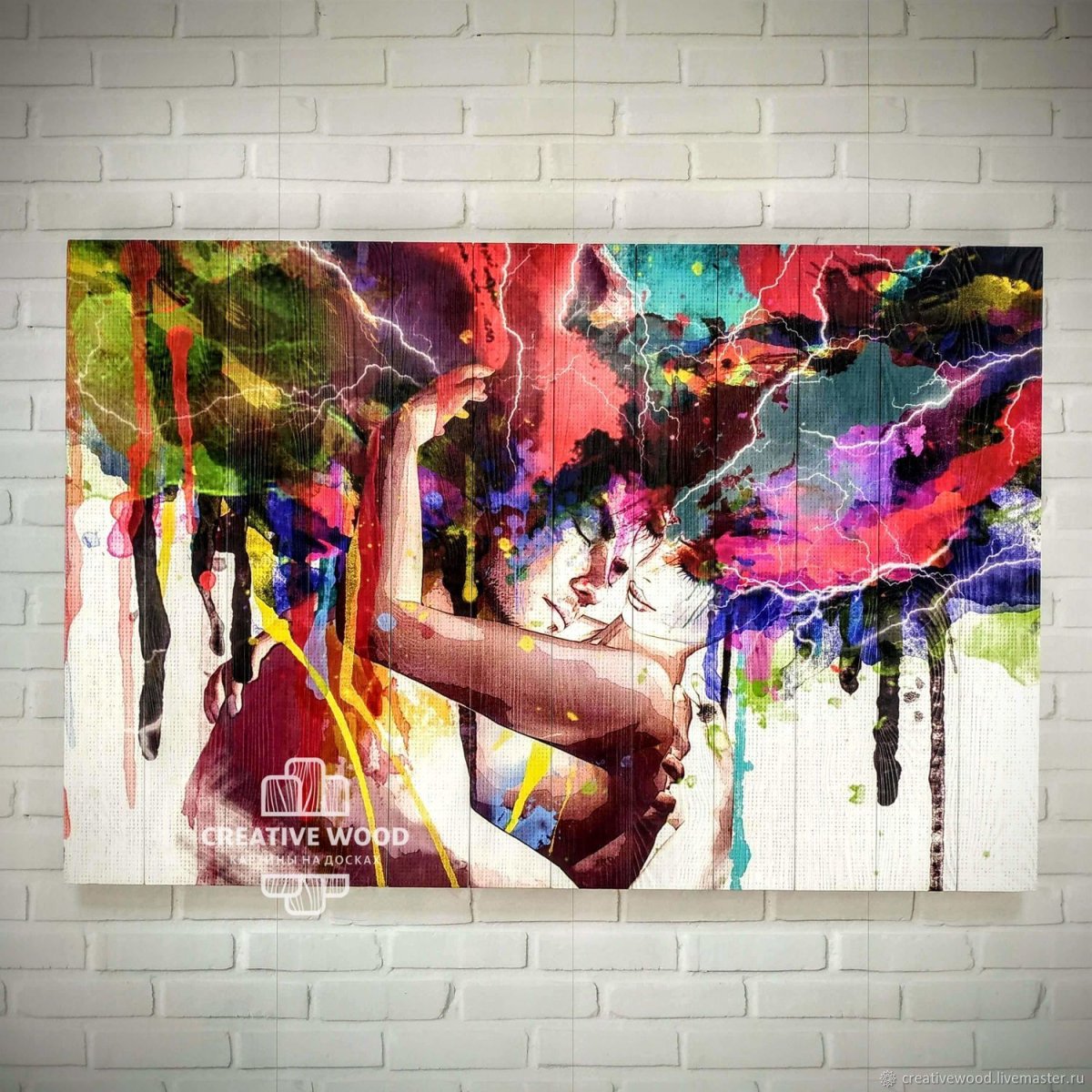 Живопись абстракция на досках