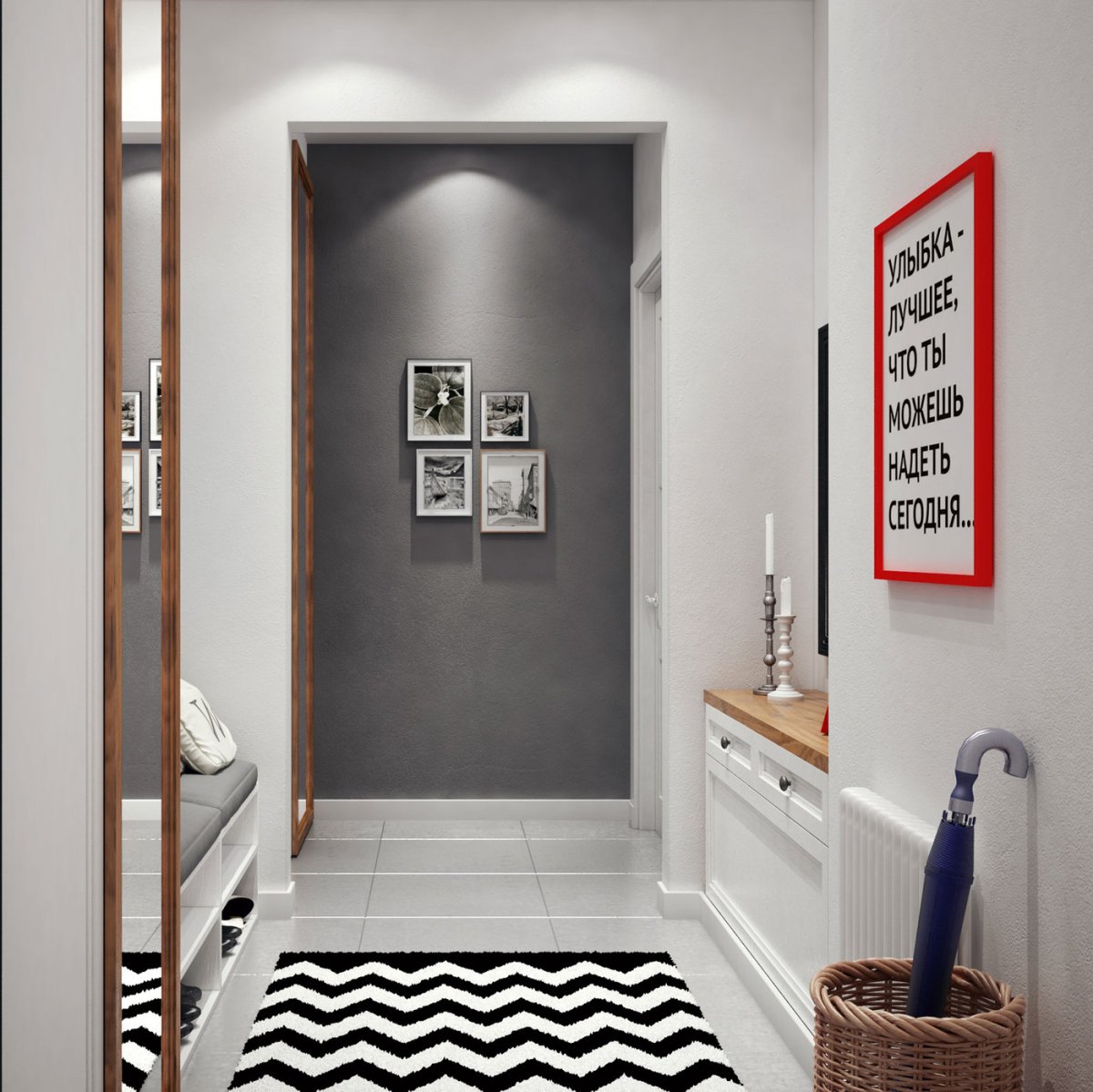Маленькая прихожая интерьер