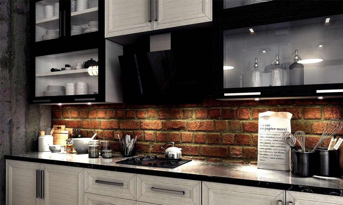 Фартук в стиле лофт