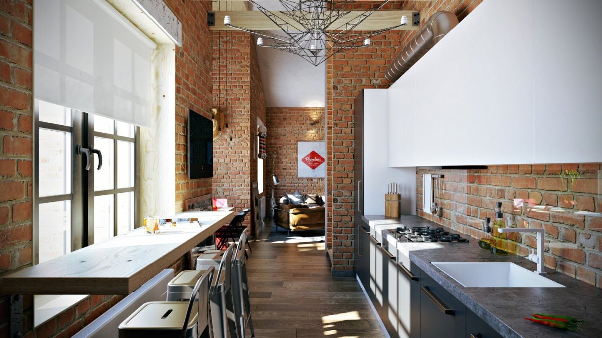 Современная отделка кухни