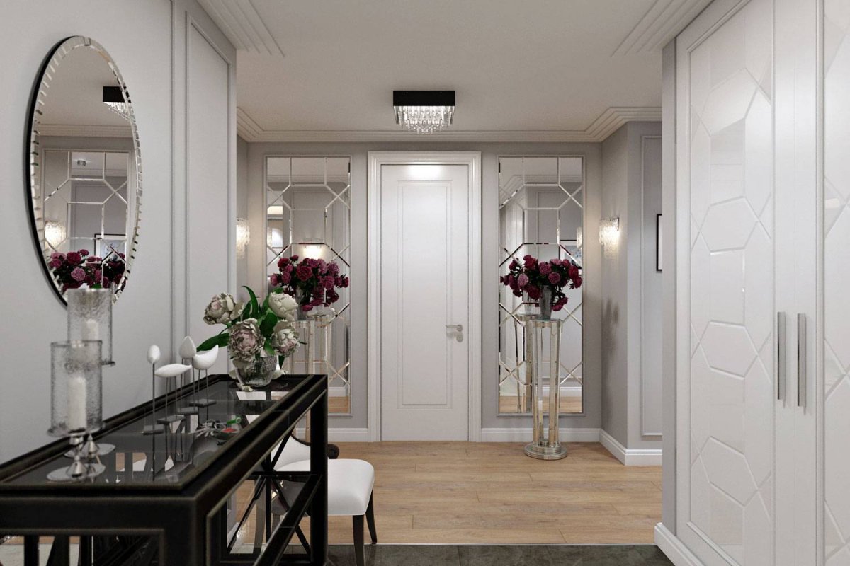Прихожая в стиле современной классики