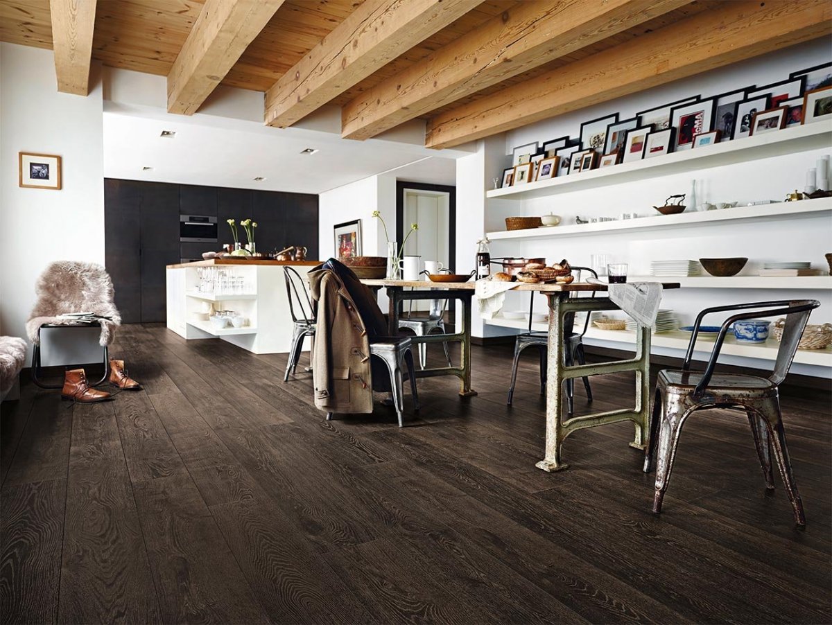 Ламинат в интерьере лофт