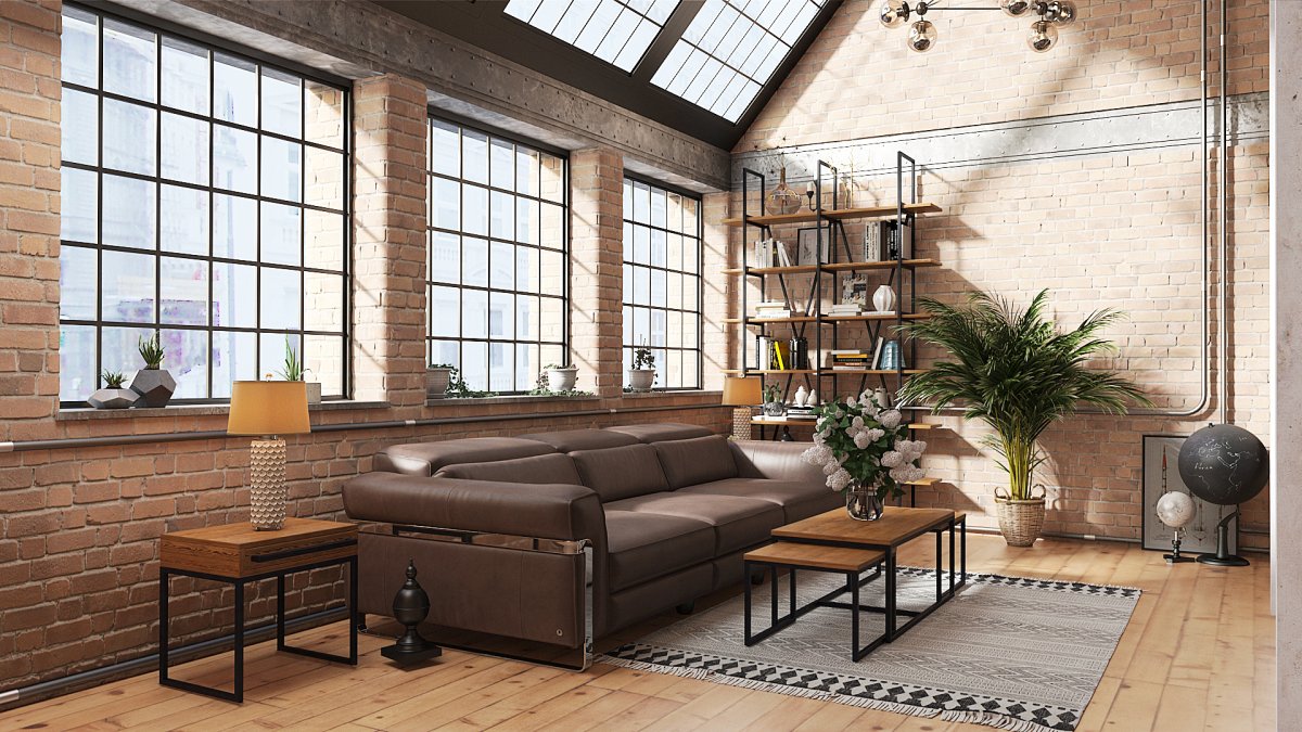 Интерьер лофт