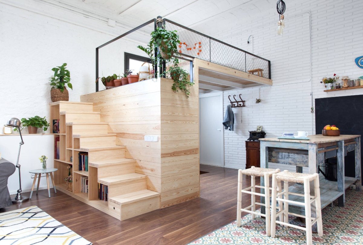 Антресольный этаж лофт