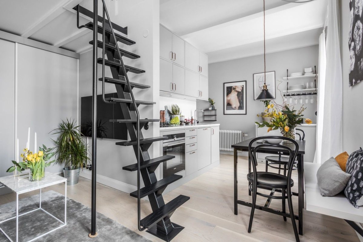 Маленькая двухэтажная квартира