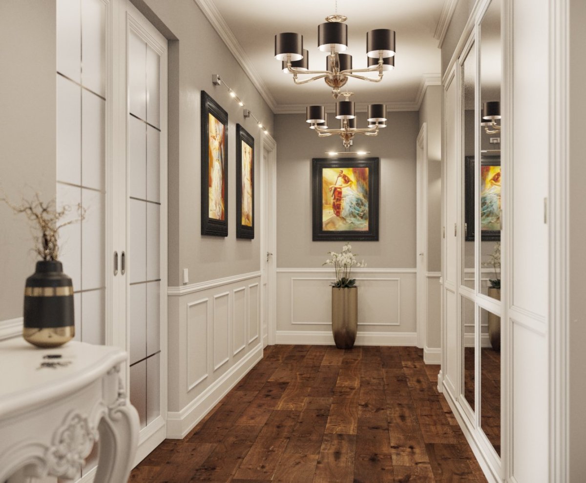 Шкаф в узкую длинную прихожую