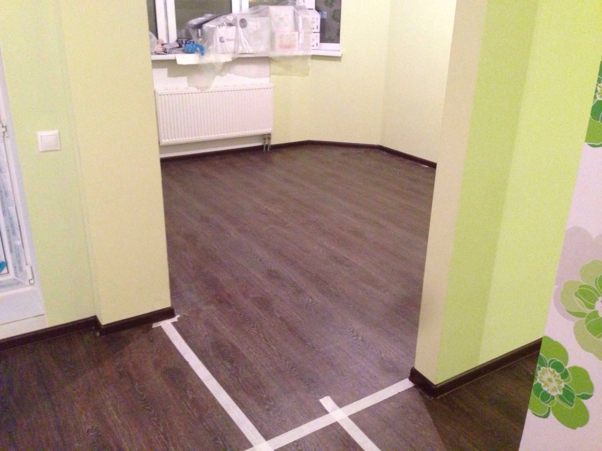 Сочетание линолеума