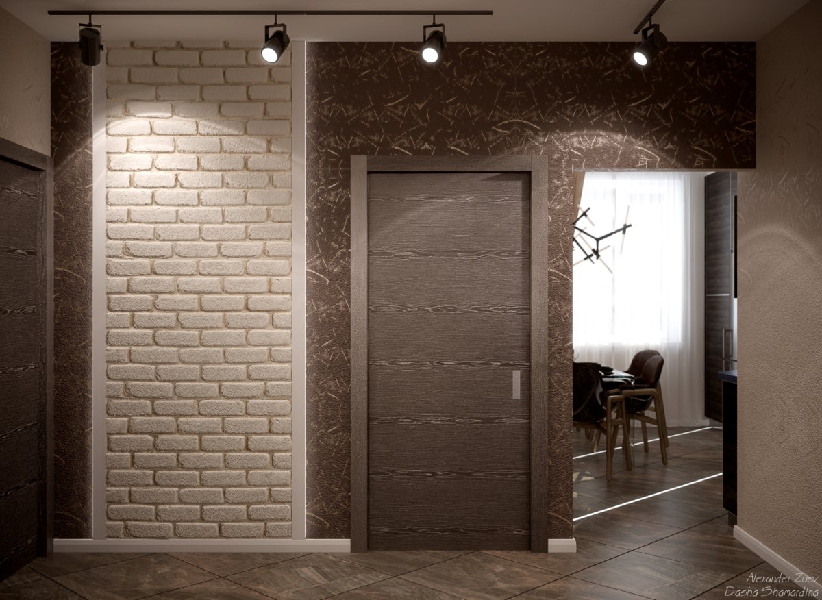 Плитка под лофт в коридоре на стены