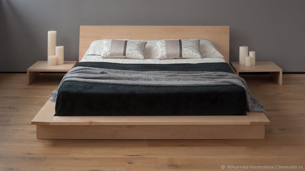 Самодельная двуспальная кровать