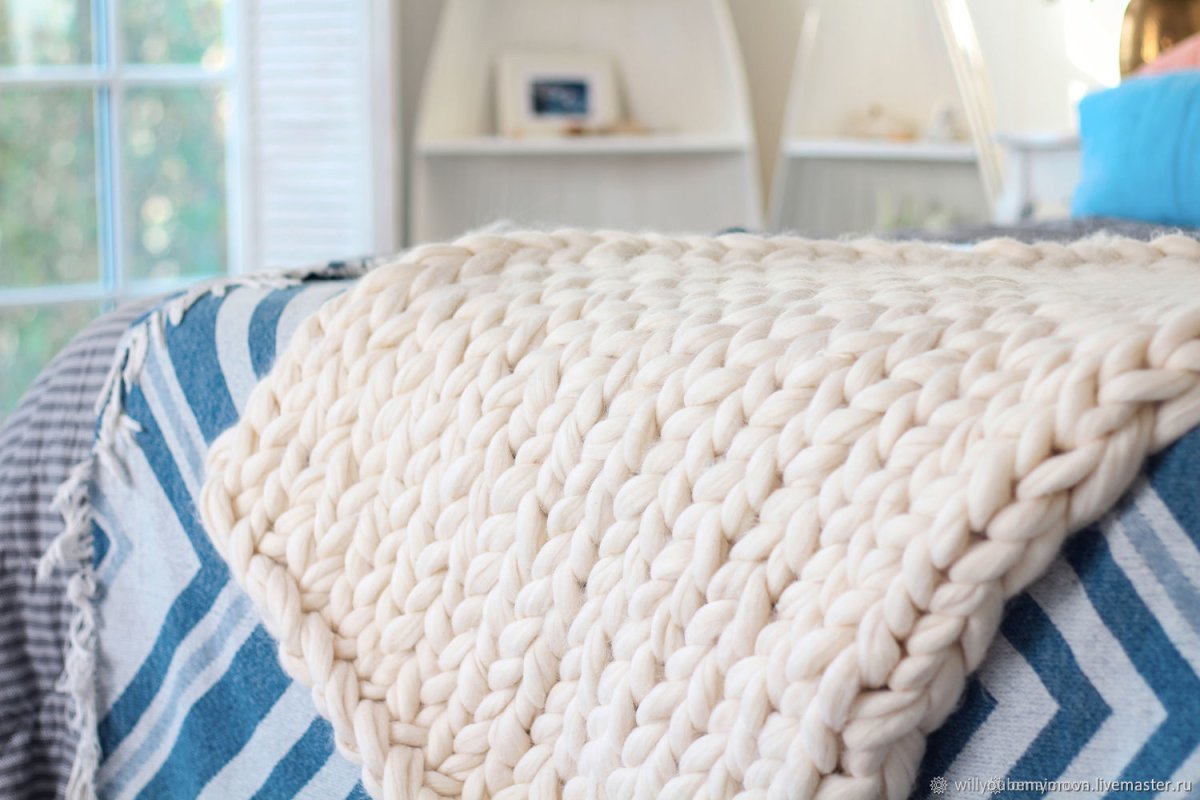 Плед вязаный do co 220x240 Dante тёмно-серый tme1018404