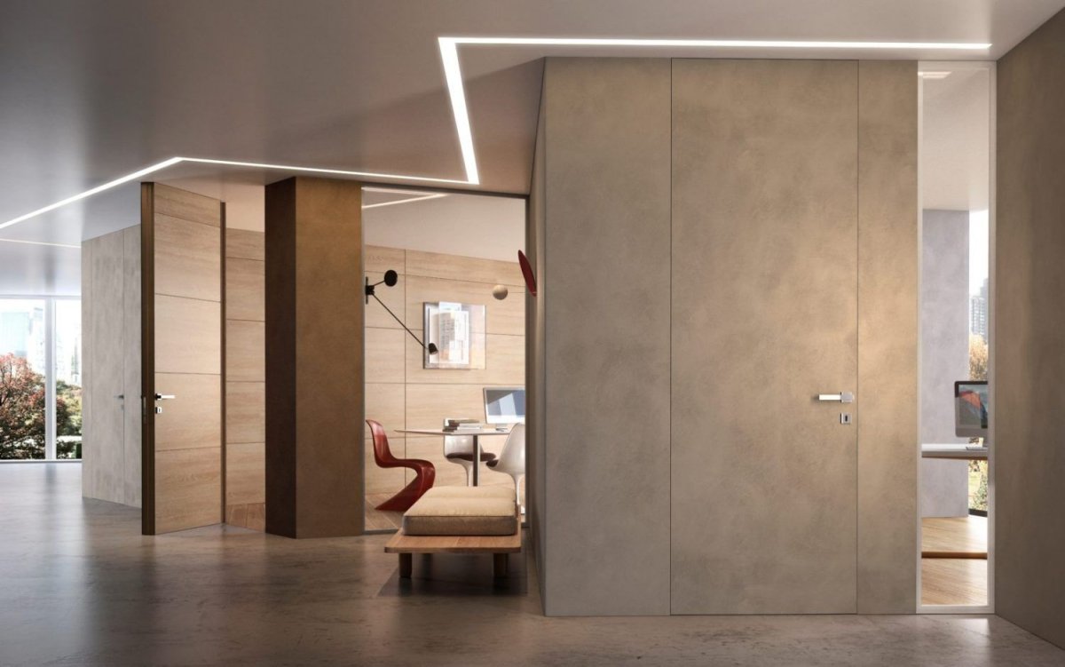 Скрытые двери без наличников