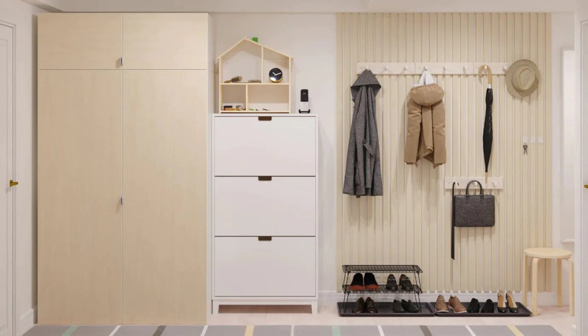 Икеа мебель ХЕМНЭС для прихожей