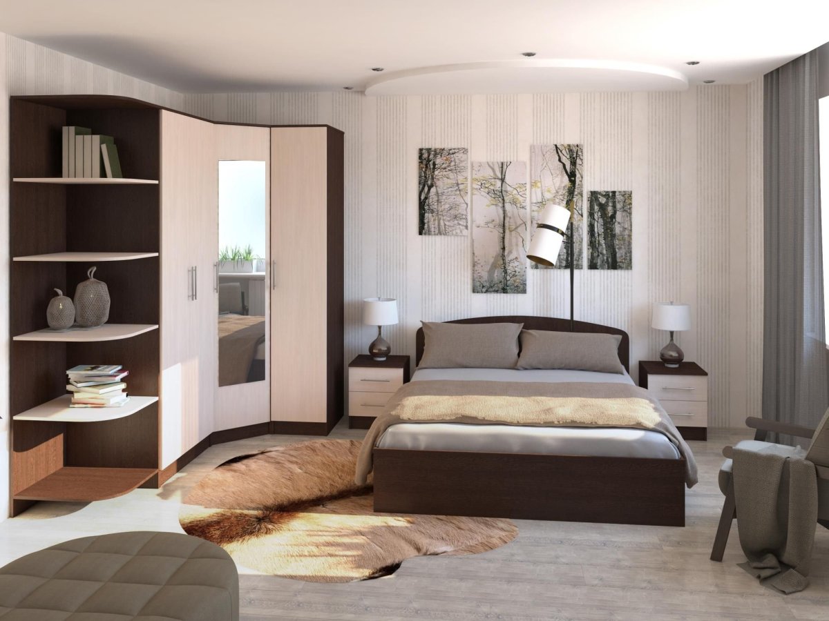 Спальный гарнитур для маленькой спальни