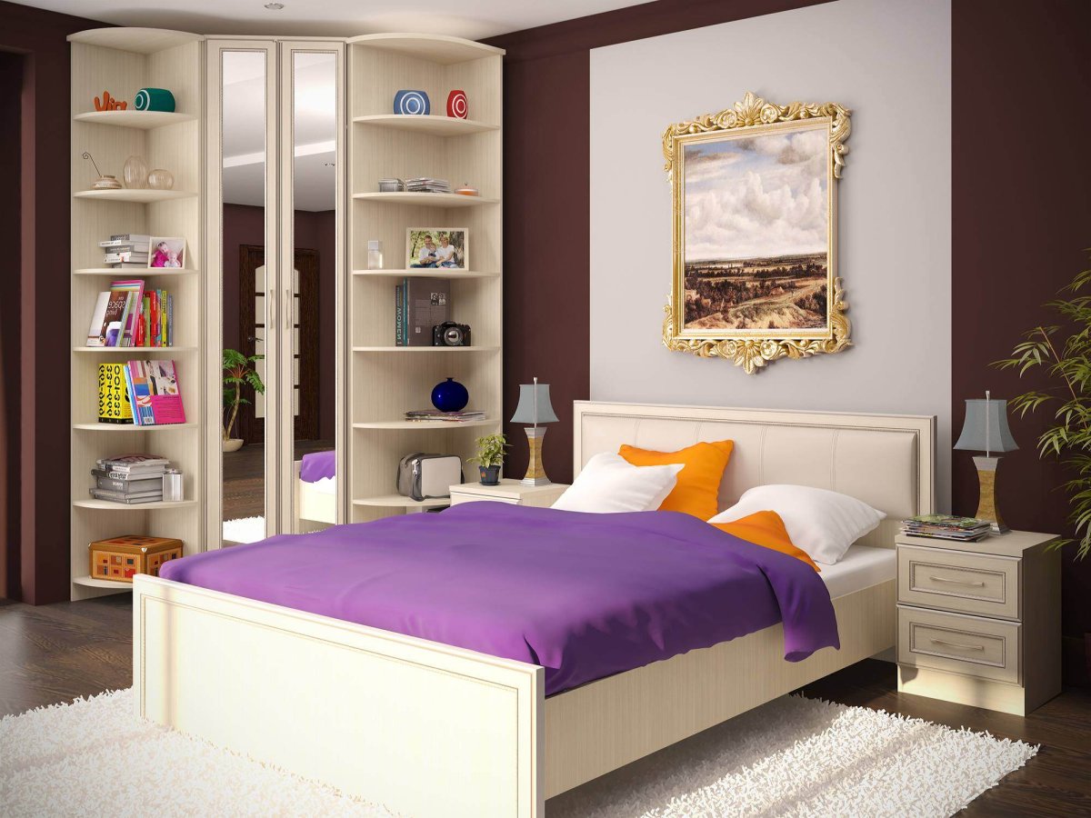 Спальни со встроенными шкафами