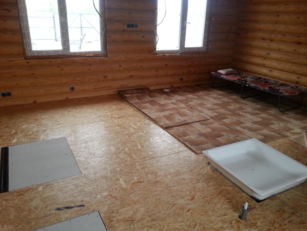 Чистовой пол в деревянном доме