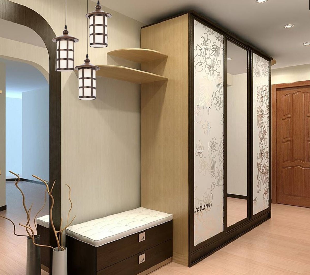 Узкий шкаф в прихожую