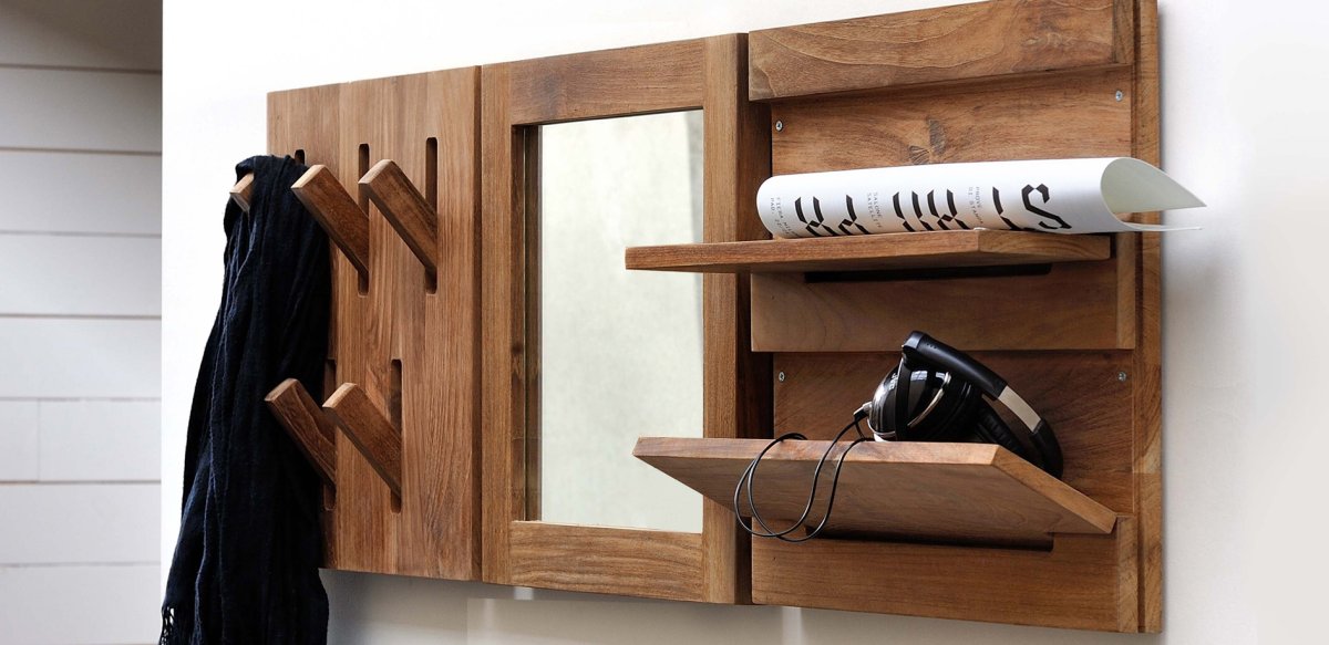 Полка тайник с вешалкой