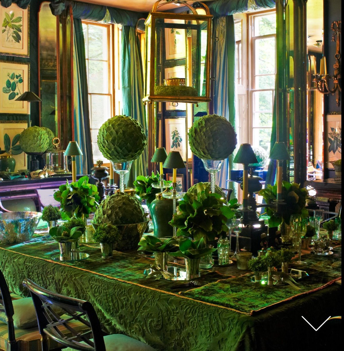 Скандинавский стиль зеленый