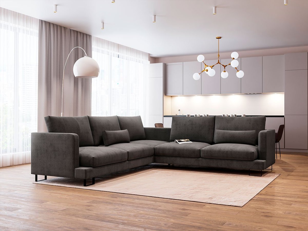 Диван на черном мокапе