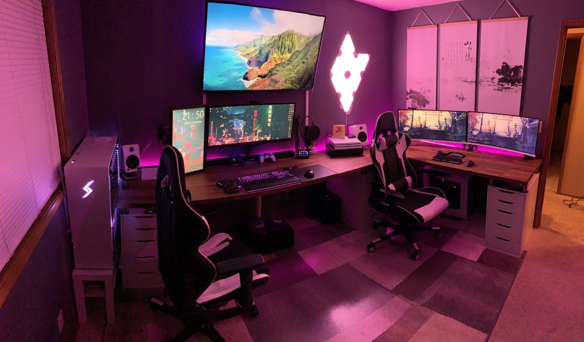 Игровая компьютерная комната для двоих