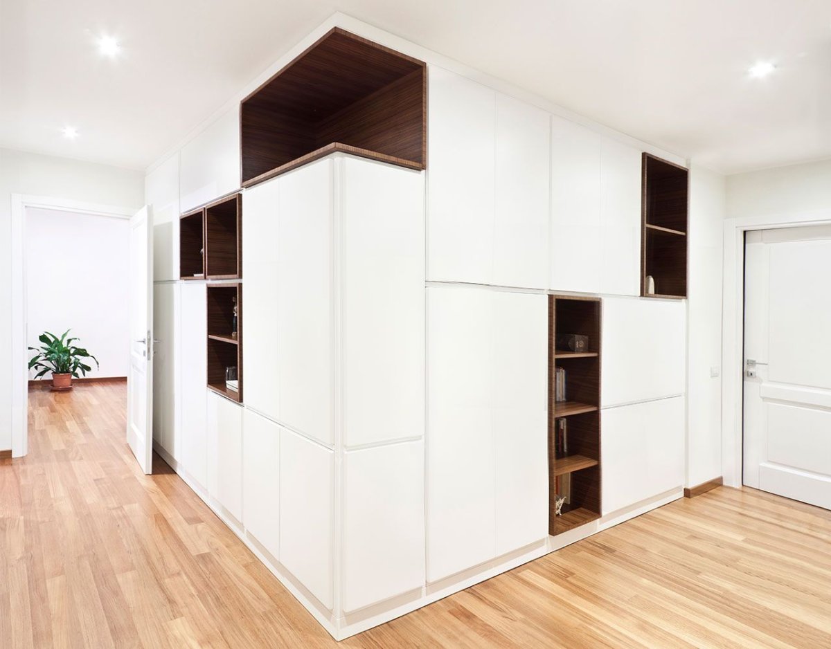 Мини гардеробная в спальне