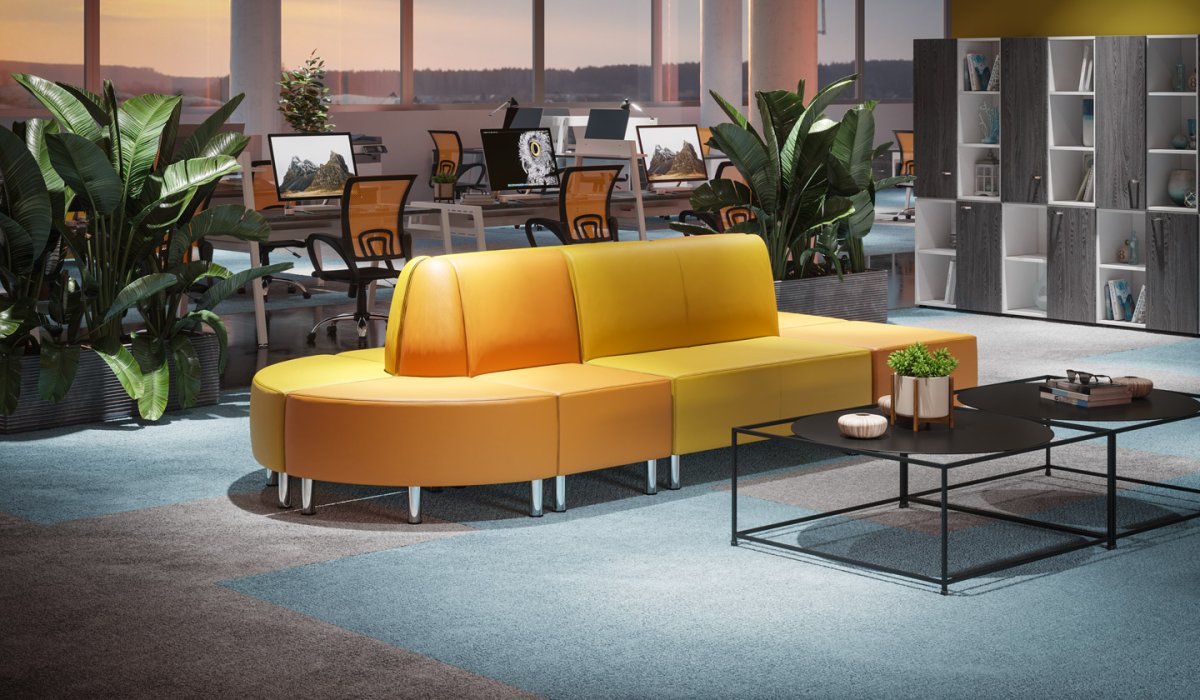 Диван к/з офис