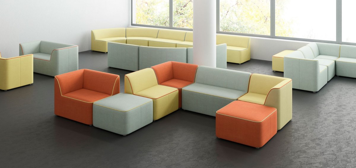 Диван модульный акустический Hexa 2620x1670