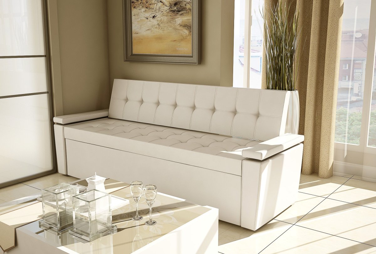 Кухня со встроенным диваном