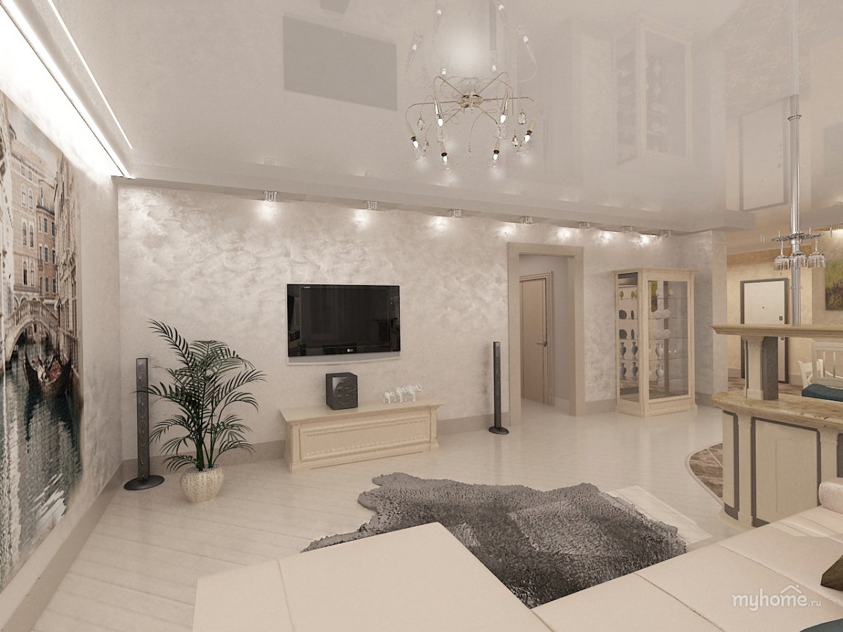 Евроремонт гостиная