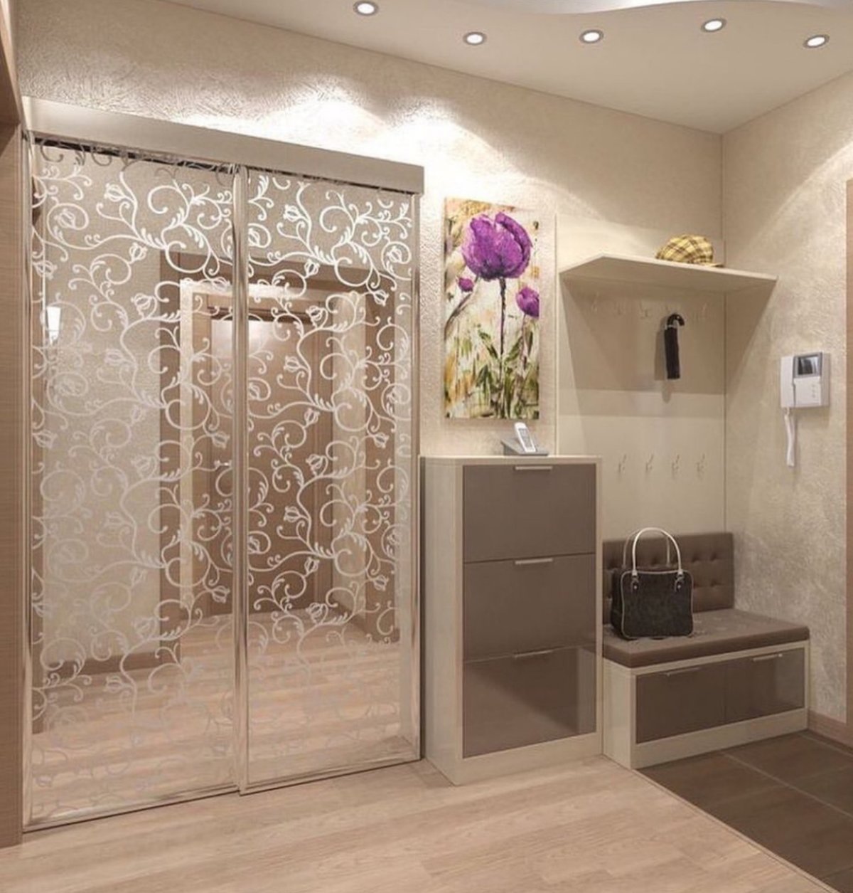 Зонирование прихожей в частном доме план