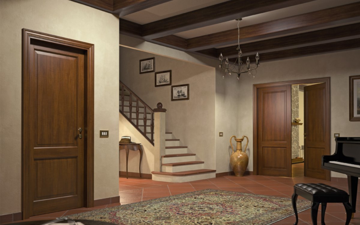 Отделка колонн деревянными панелями