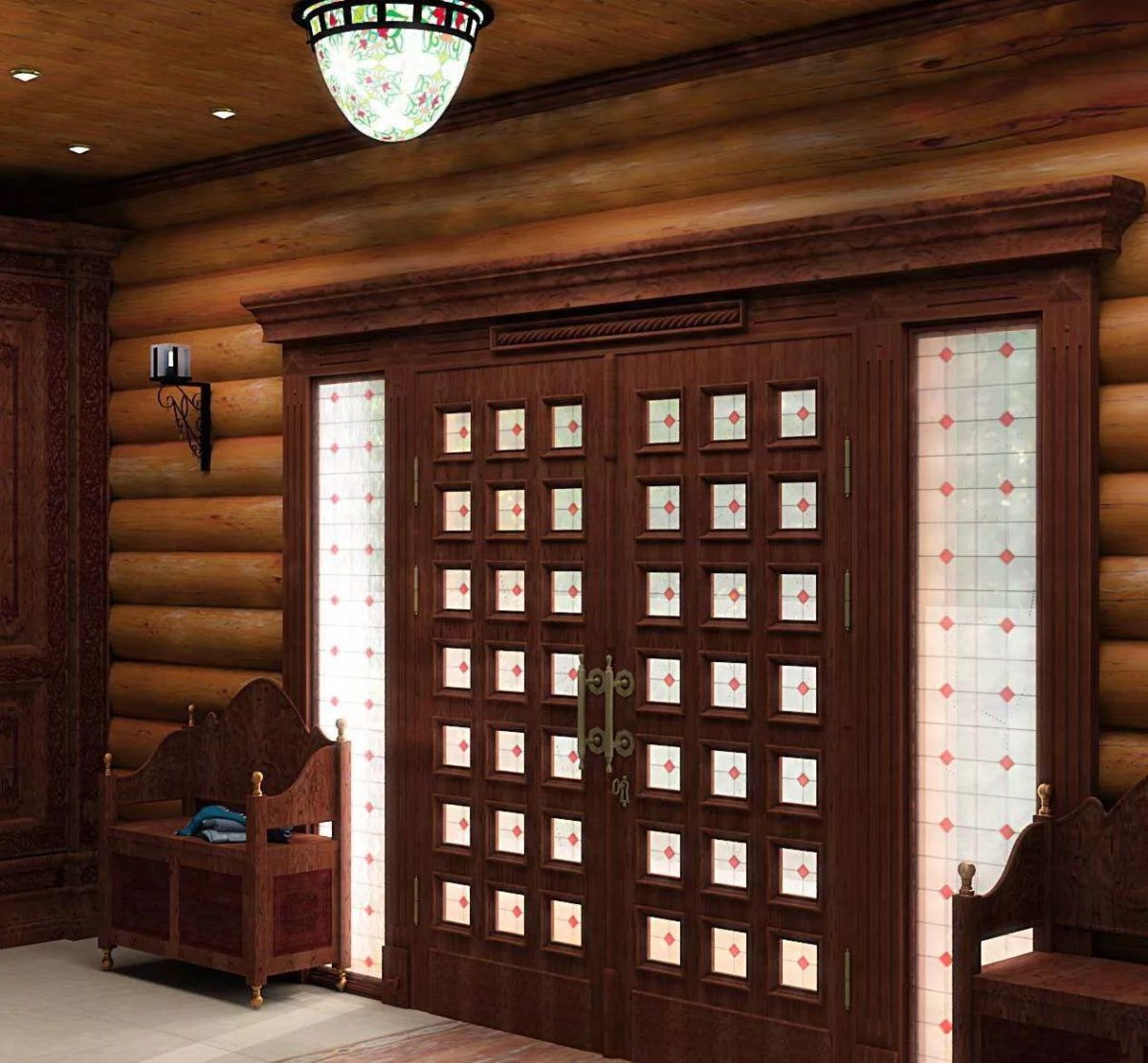 Двери Альберо Эрмитаж 2 белый винил