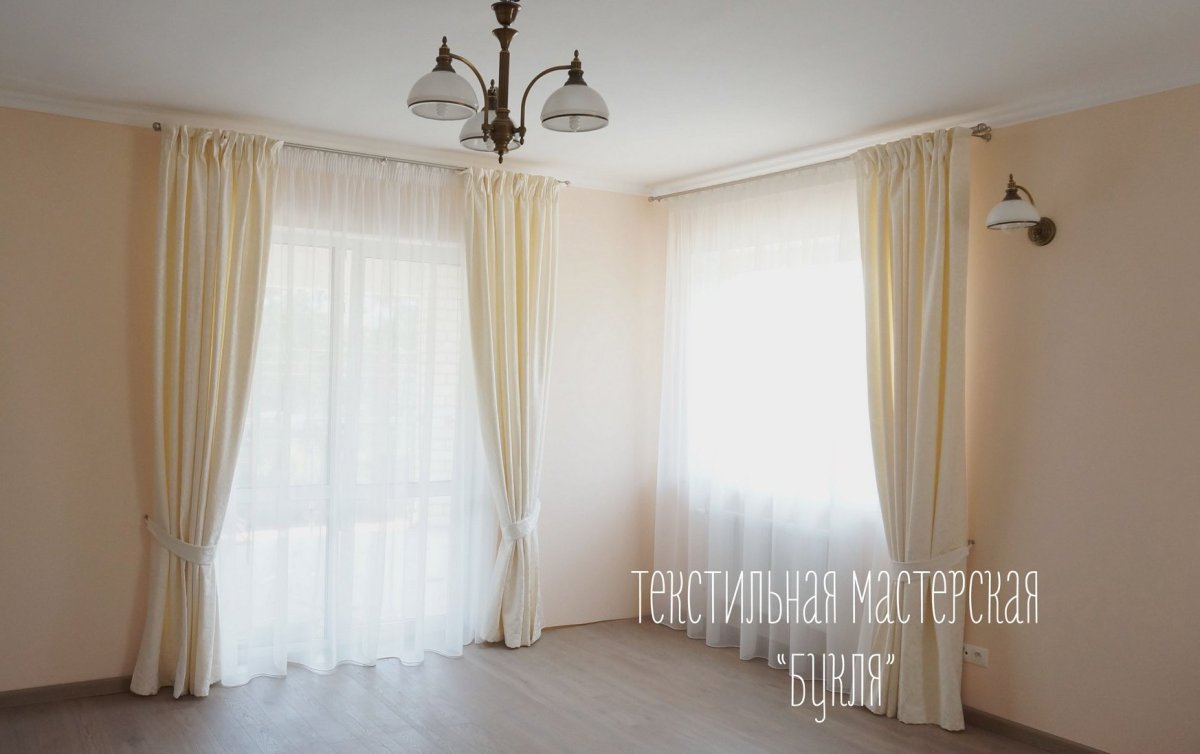 Тюль и легкие шторы в спальню