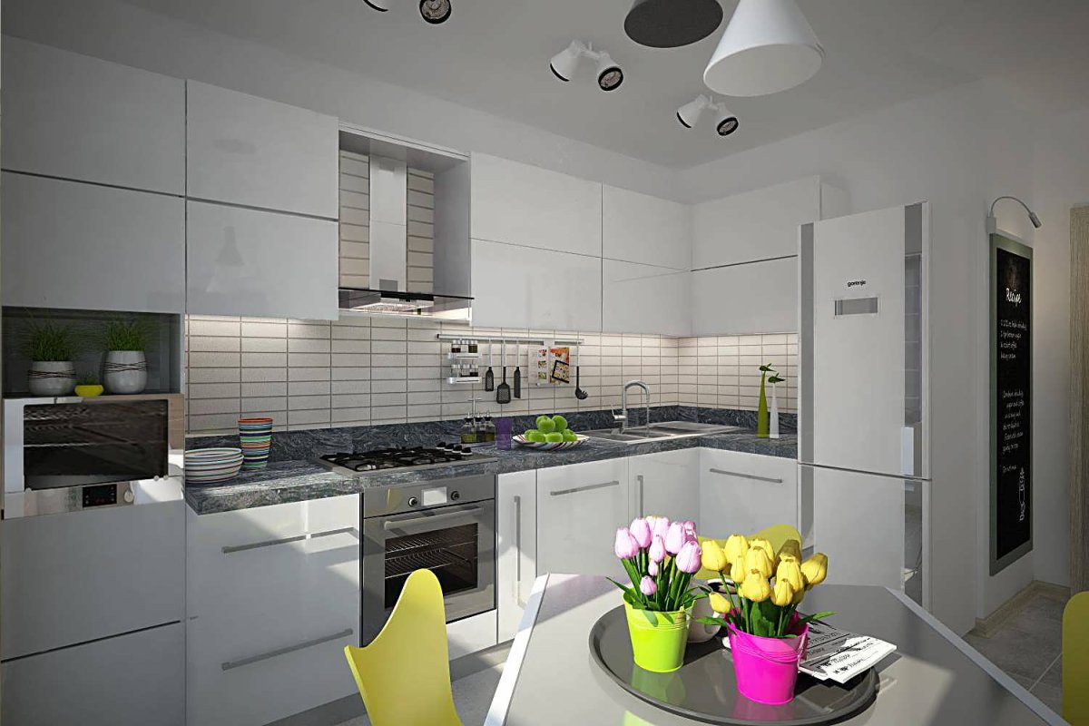 Стильная кухня 8 кв м