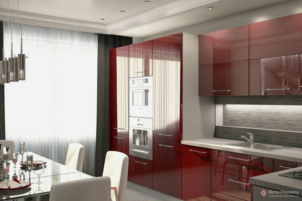 Интерьер кухни 9 кв м в современном стиле фото в панельном доме