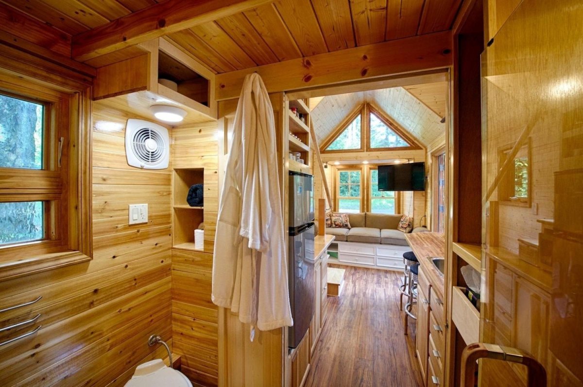 Интерьер гостевого дома с баней