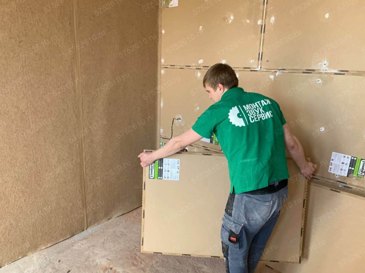 Акустический поролон монтаж