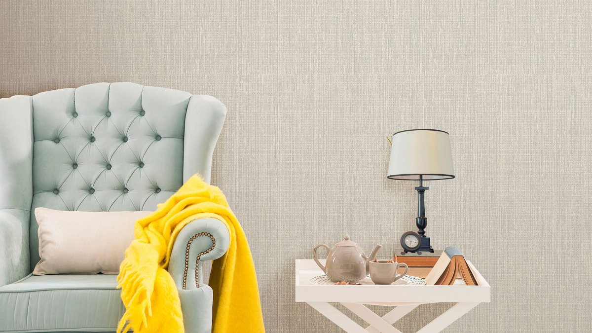 Однотонные обои для стен в интерьере