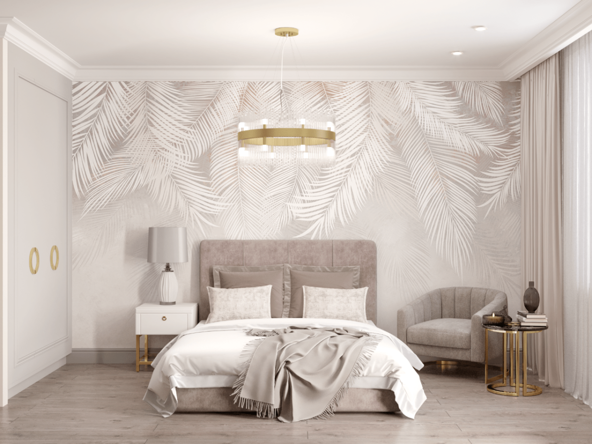 Спальня для молодой пары в классическом стиле