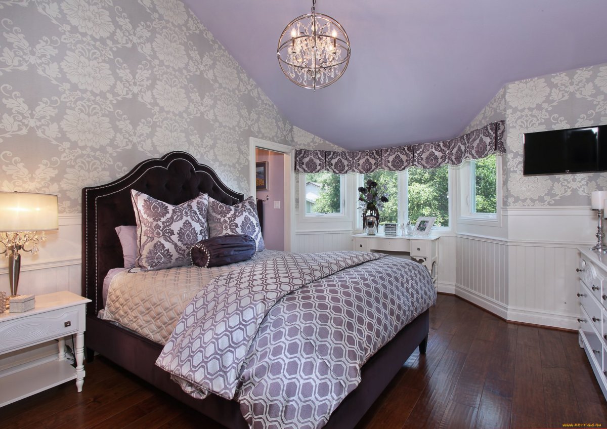 Подвесные светильники в спальне