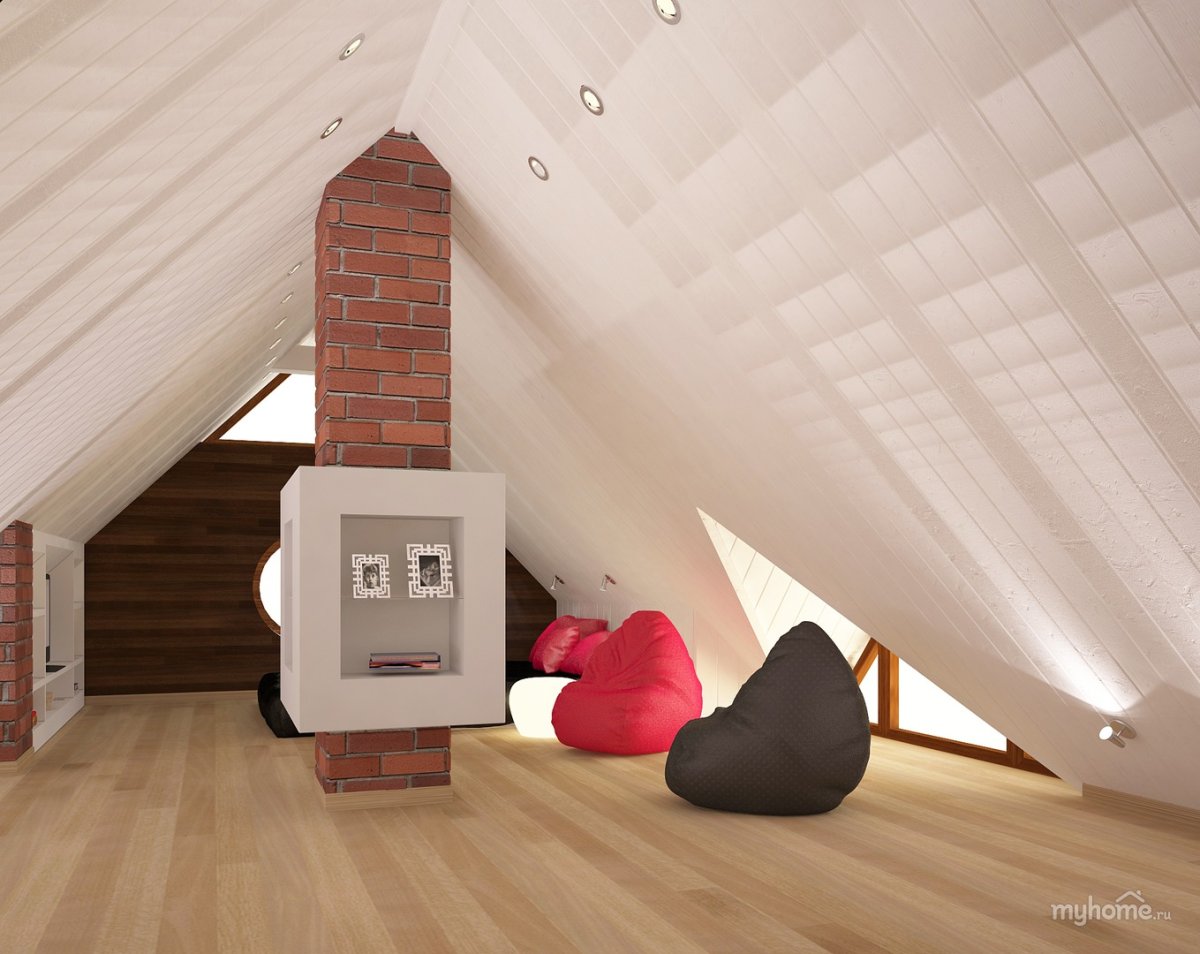 Отделка дымохода внутри дома