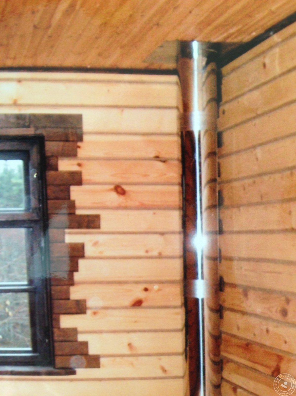 Короб для дымохода внутри дома