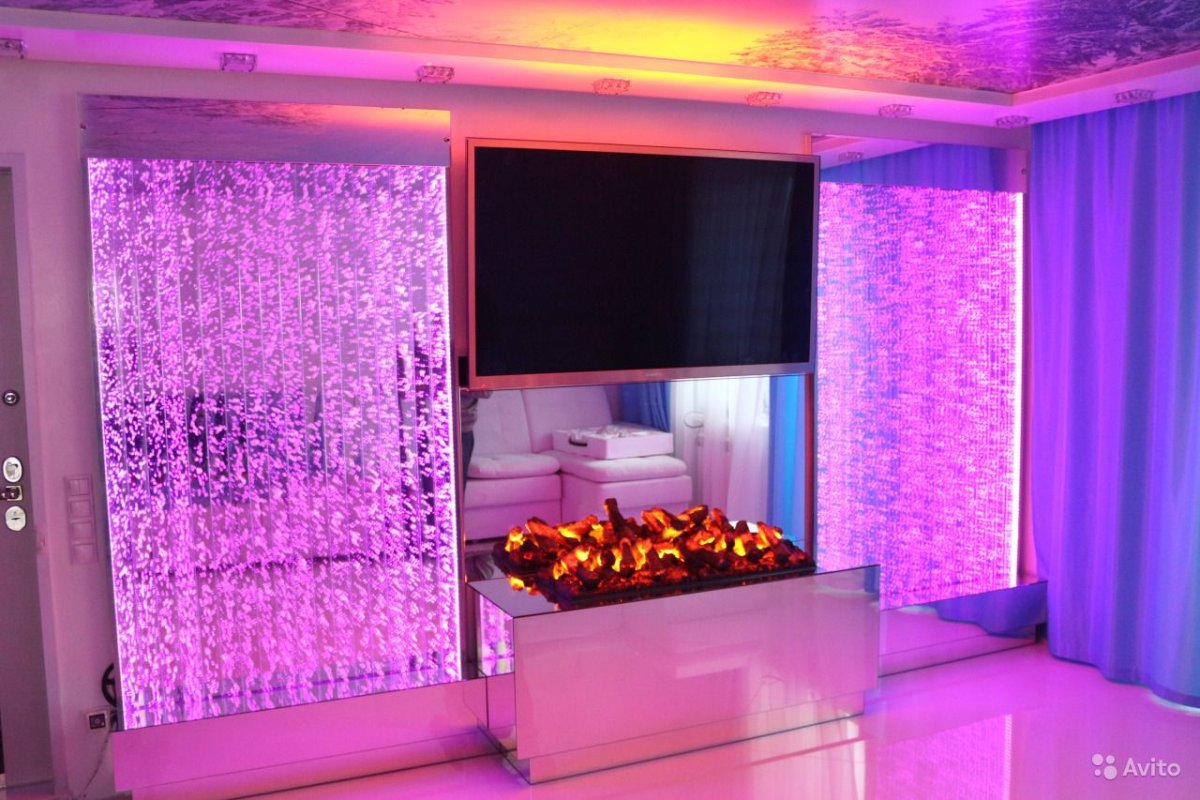 Декоративная перегородка с подсветкой