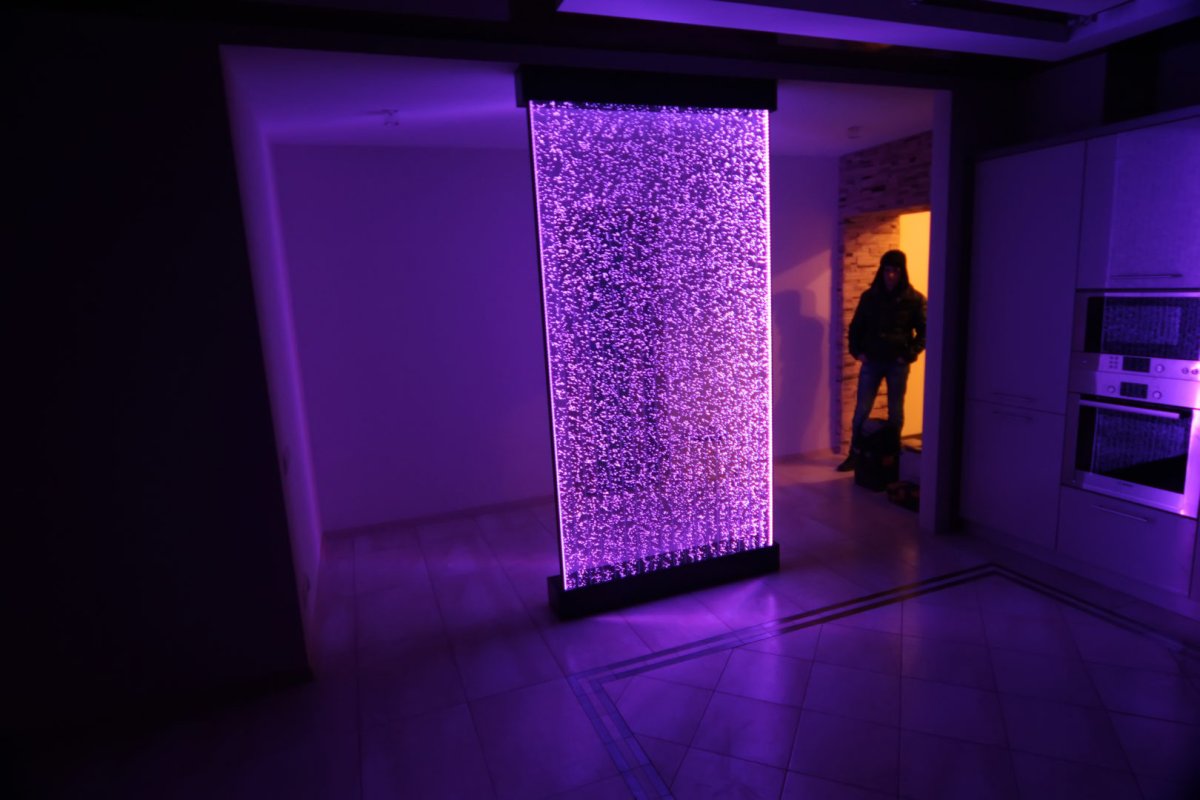 Воздушно-пузырьковая панель в интерьере