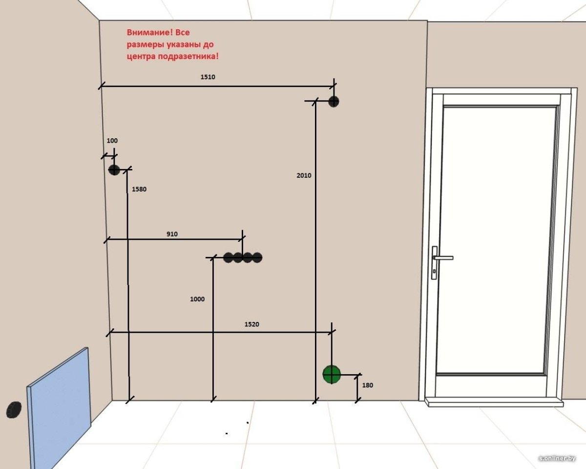 Розетки у кровати