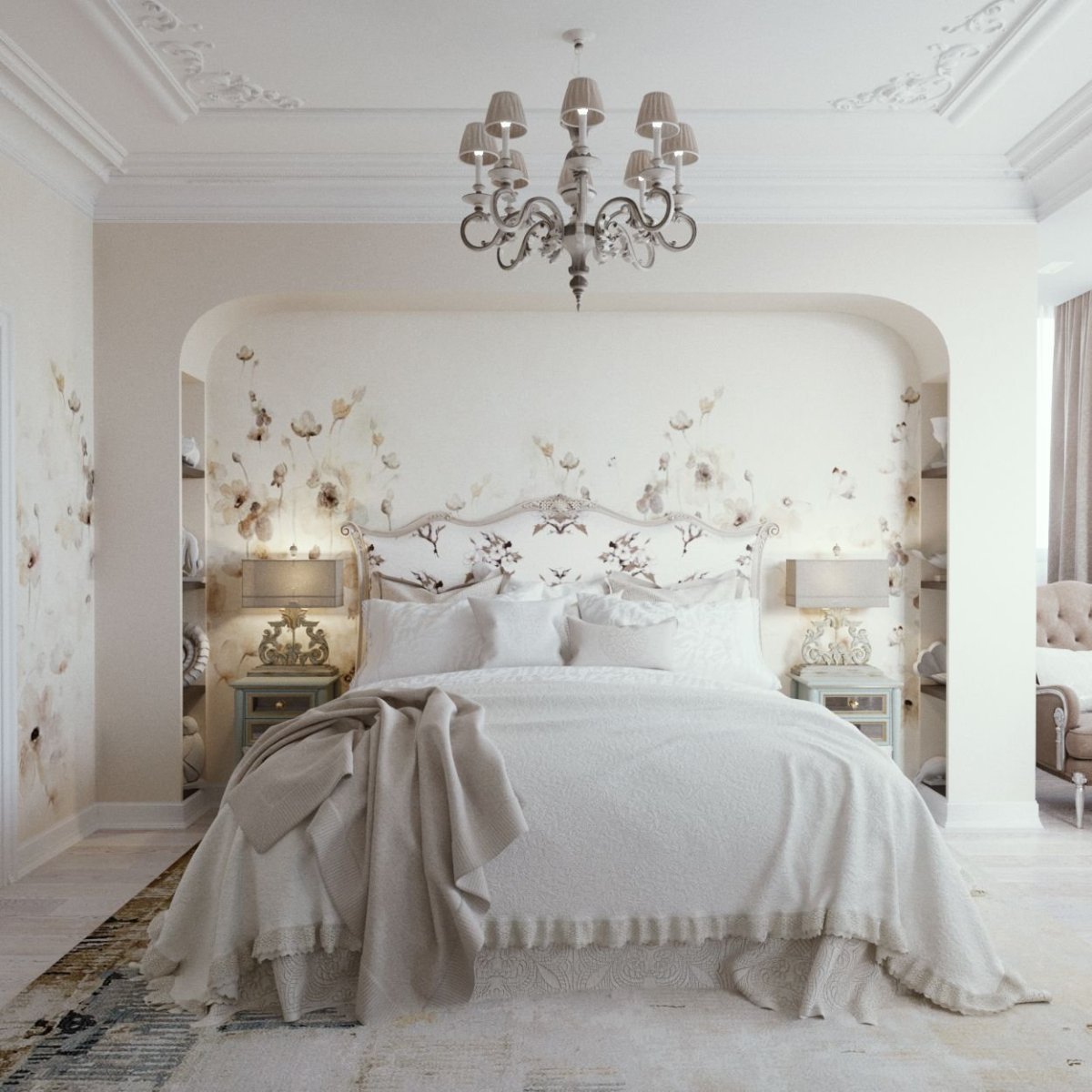 Цветы на стене